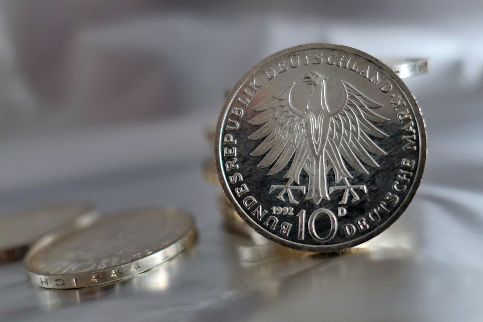 Panasonic Lumix DMC-LX10 (Lumix DMC-LX15) sample photo. Coins, german mark, mark photography