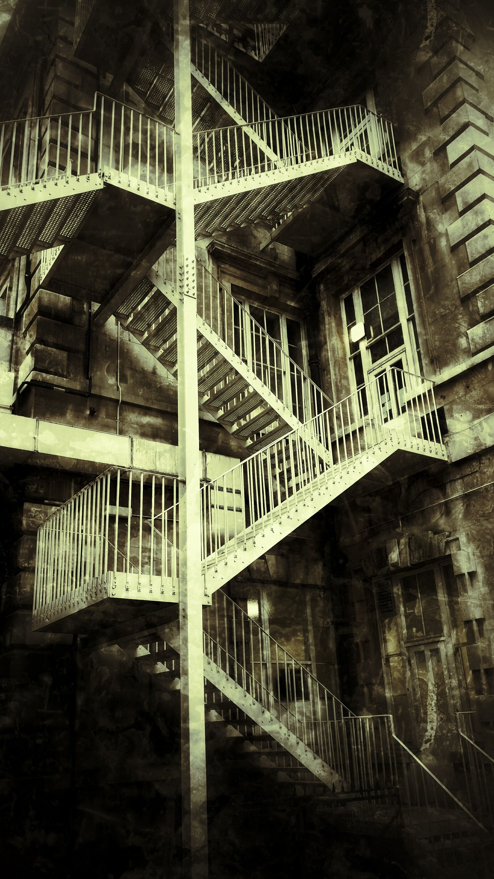 OnePlus A3003 sample photo. Stairs, stairway, hospital photography