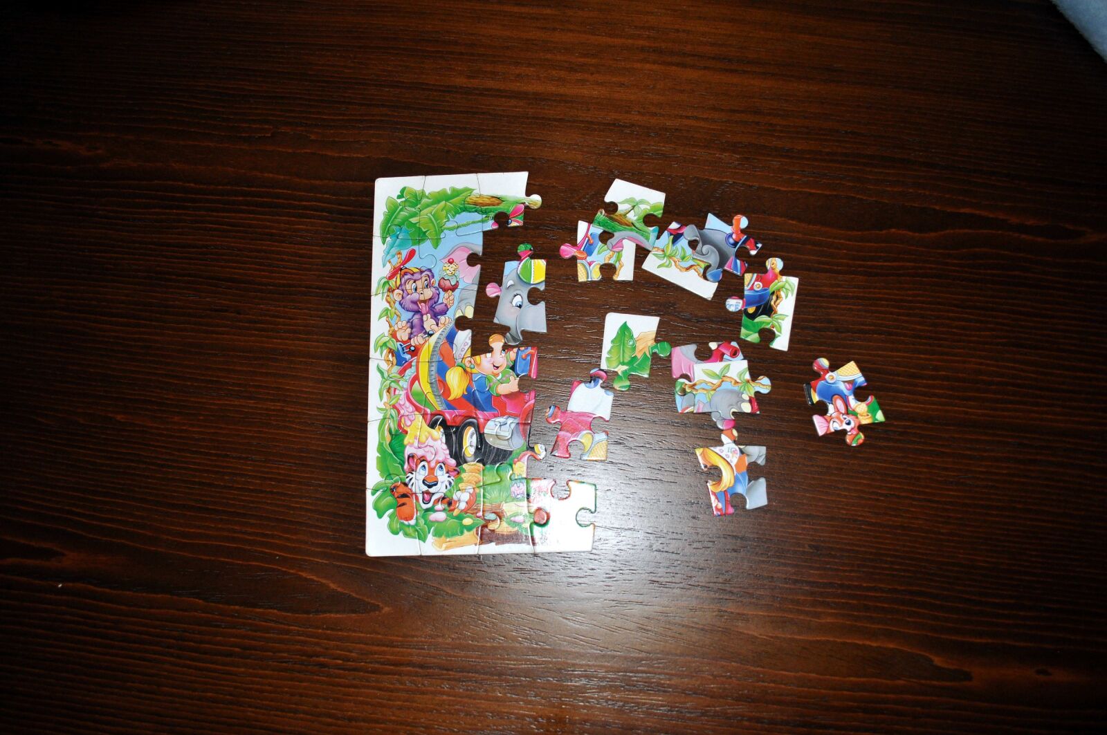 Nikon D5000 sample photo. Puzzles, children, table photography
