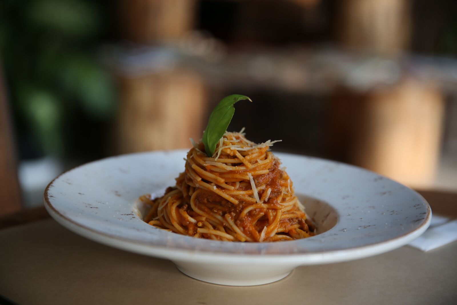 Canon EF 24-70mm F2.8L II USM sample photo. Pasta, plate, table photography