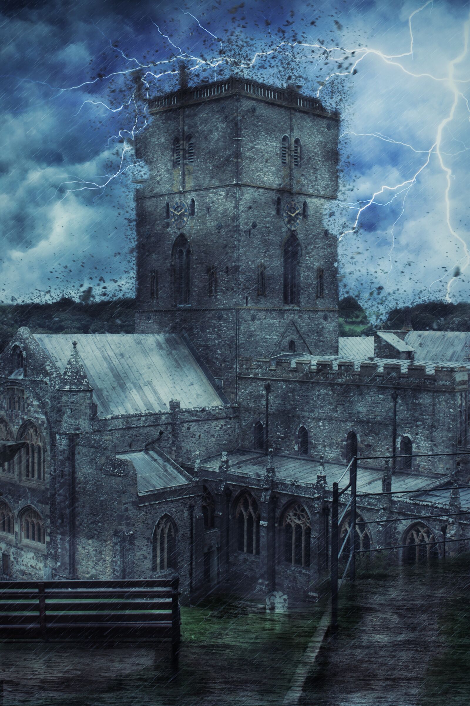 Canon EOS 450D (EOS Rebel XSi / EOS Kiss X2) sample photo. Church, weather, storm photography