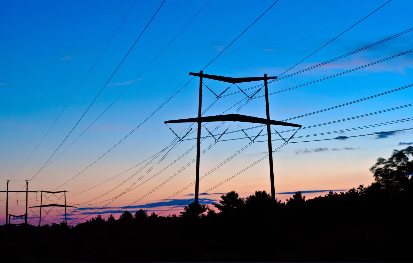 Nikon D3200 sample photo. Wires, sunset, sky photography