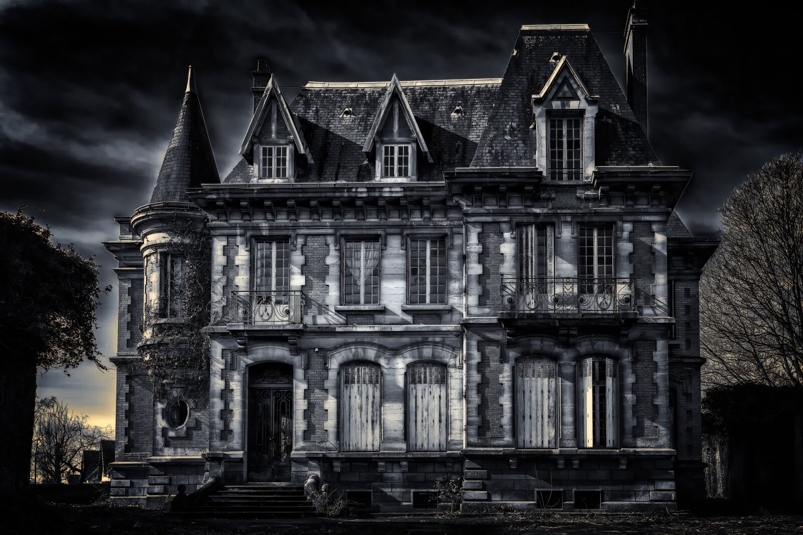 Nikon D3300 sample photo. Villa, house, gloomy photography