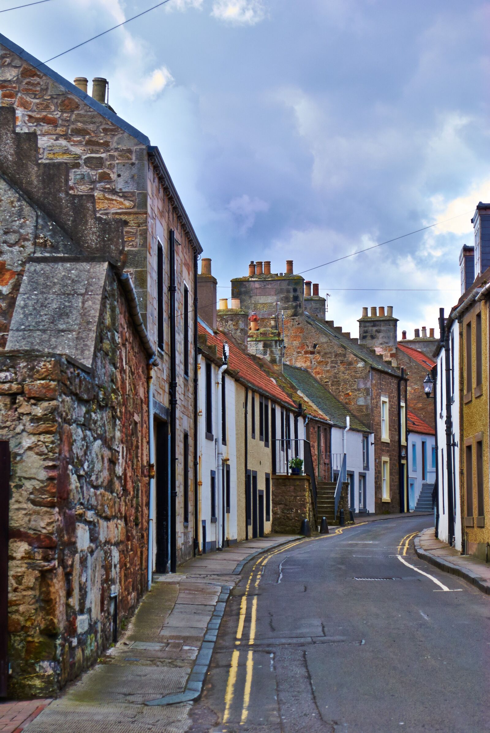 Nikon D3000 sample photo. Anstruther, street, east photography