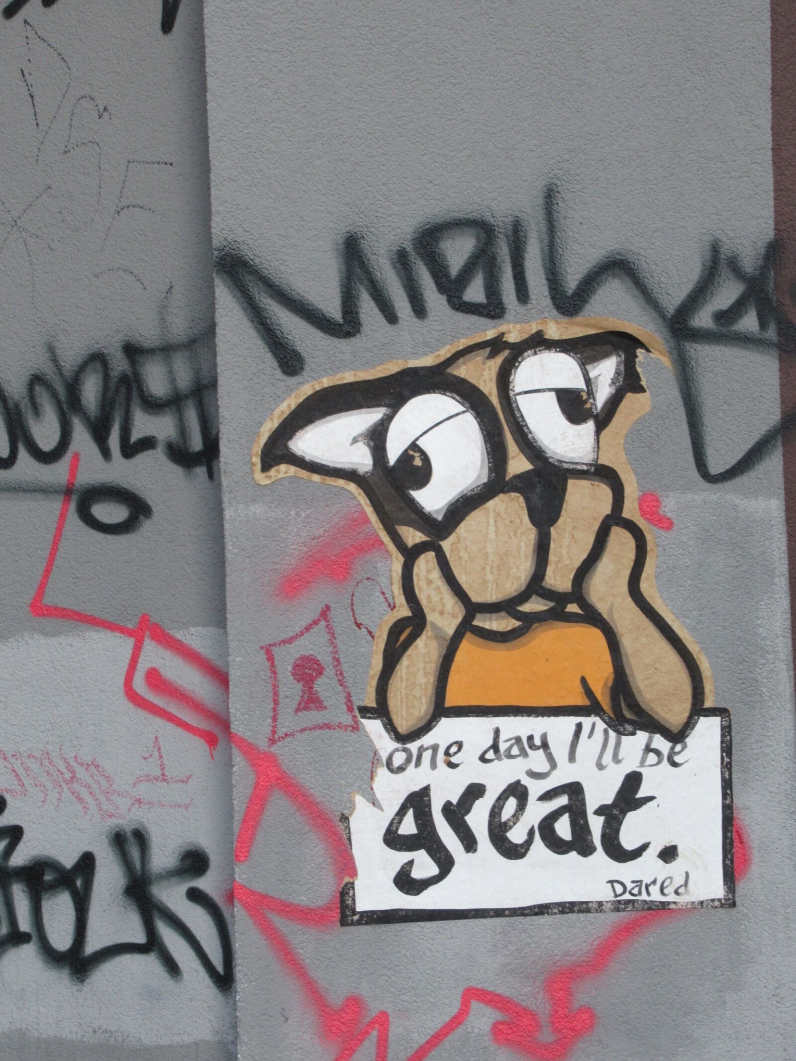 Canon PowerShot SX620 HS sample photo. Dream, graffiti, dog photography