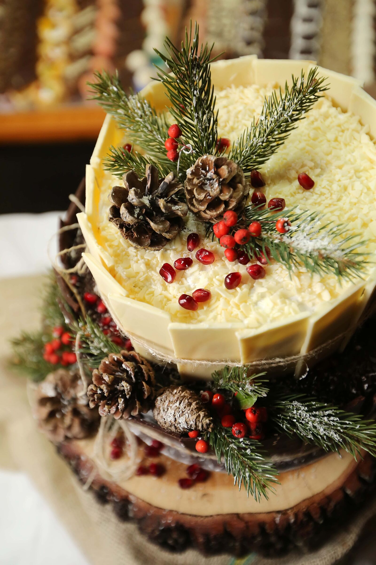 Canon EF 16-35mm F2.8L II USM sample photo. Christmas, cake, dessert, food photography