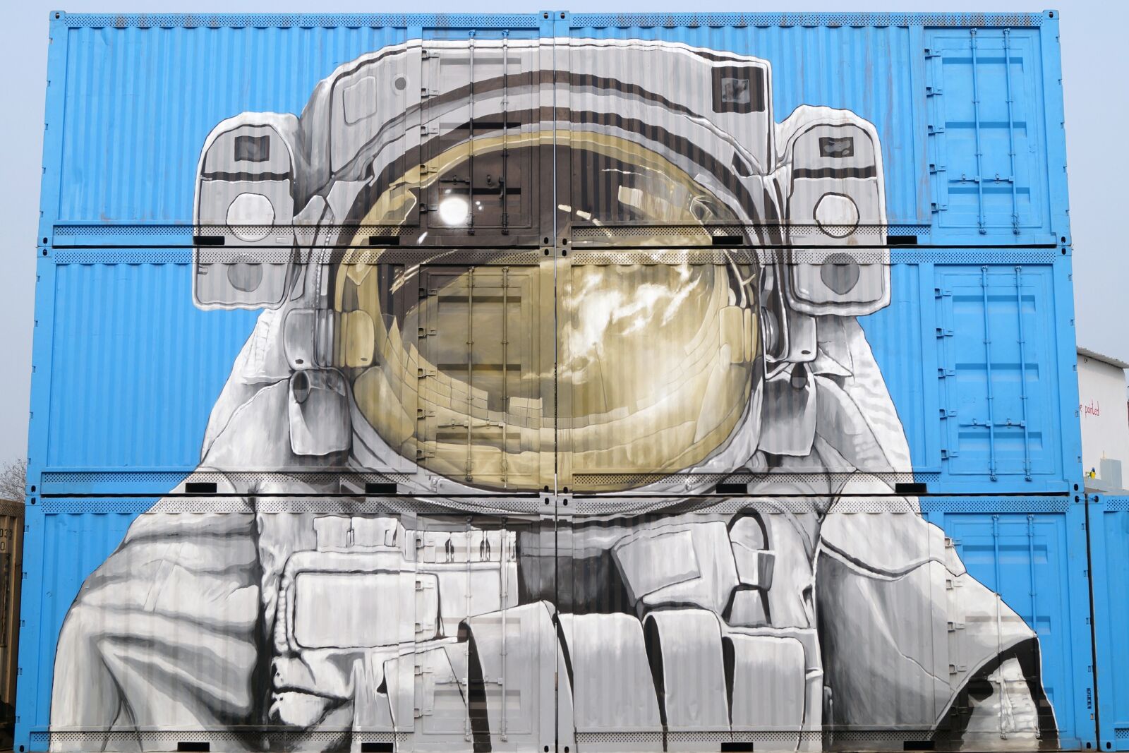 Sony DT 18-55mm F3.5-5.6 SAM II sample photo. Street art, shipping container photography