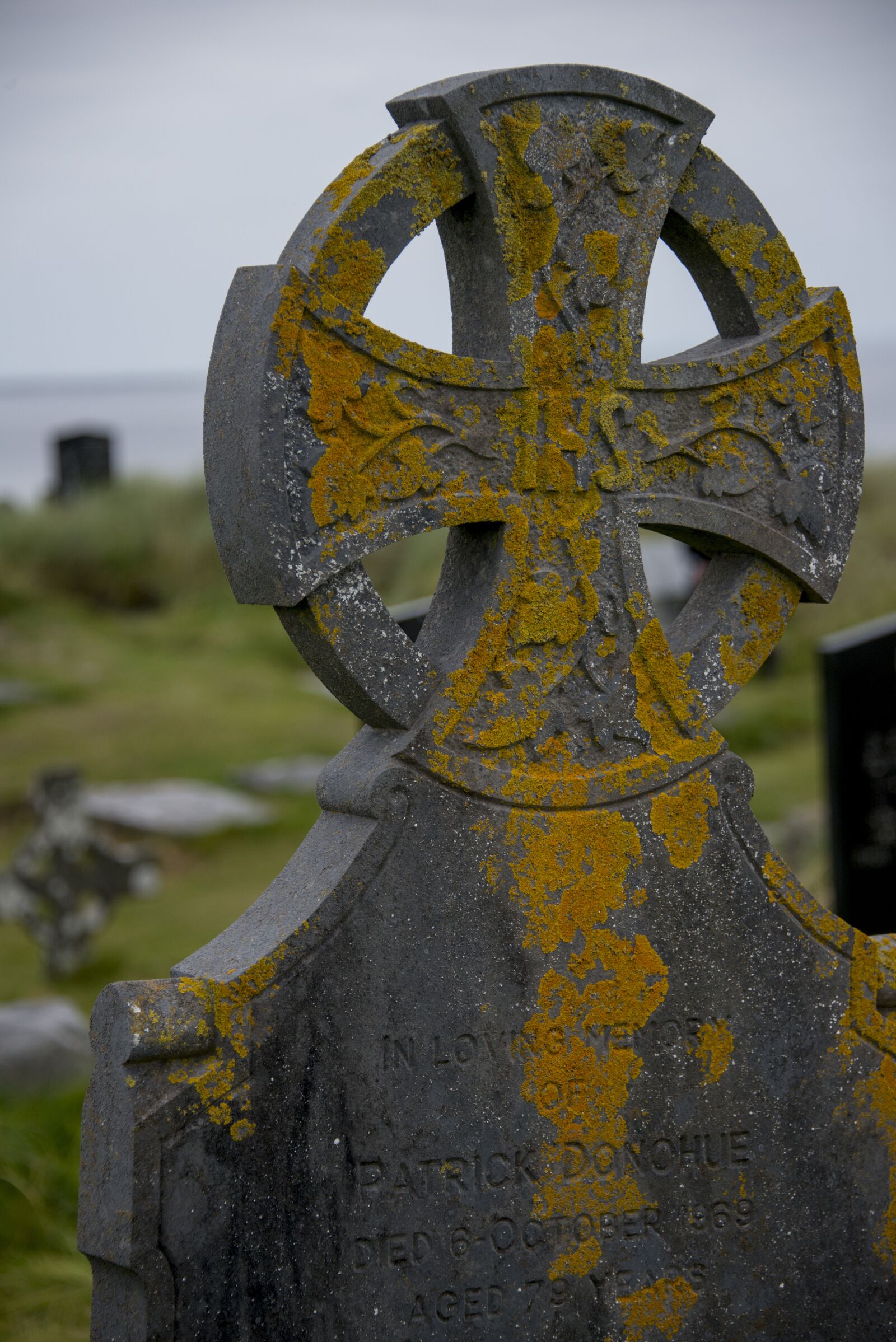 Nikon D800 sample photo. Grave, celtic cross, cemetery photography