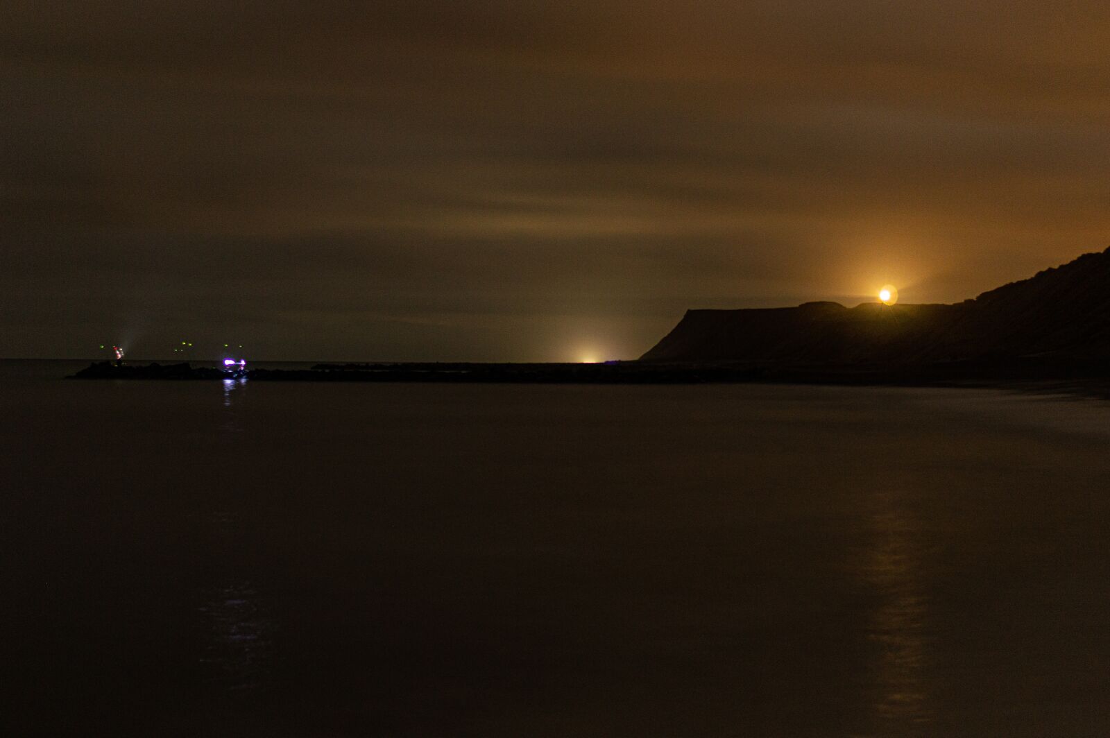 Nikon D3200 sample photo. Night, sea, denmark photography