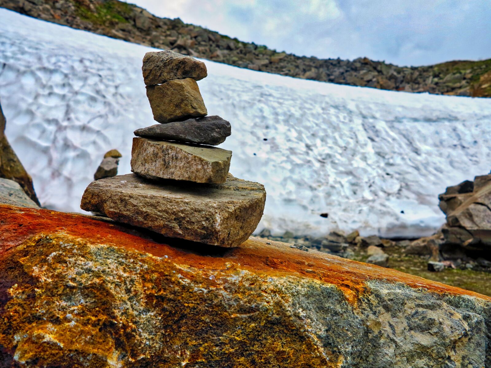 Canon PowerShot G1 X sample photo. The stones, snow, norway photography