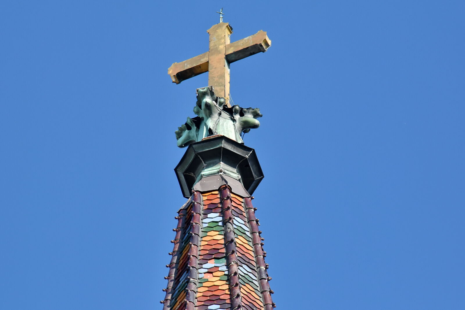 Nikon D5500 sample photo. Church tower, colorful, cross photography