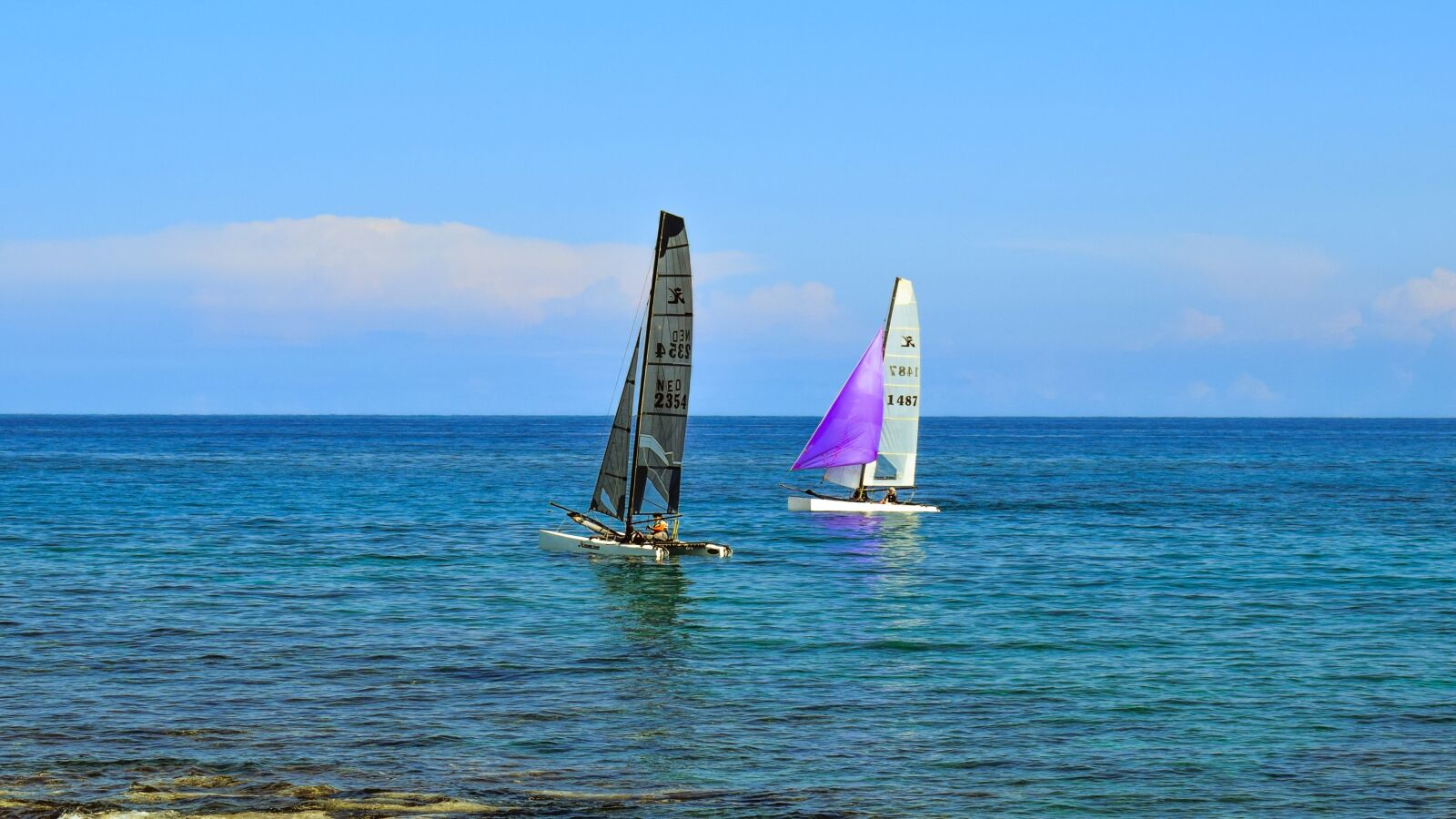 Nikon D3300 sample photo. Catamaran, sailboat, sea photography