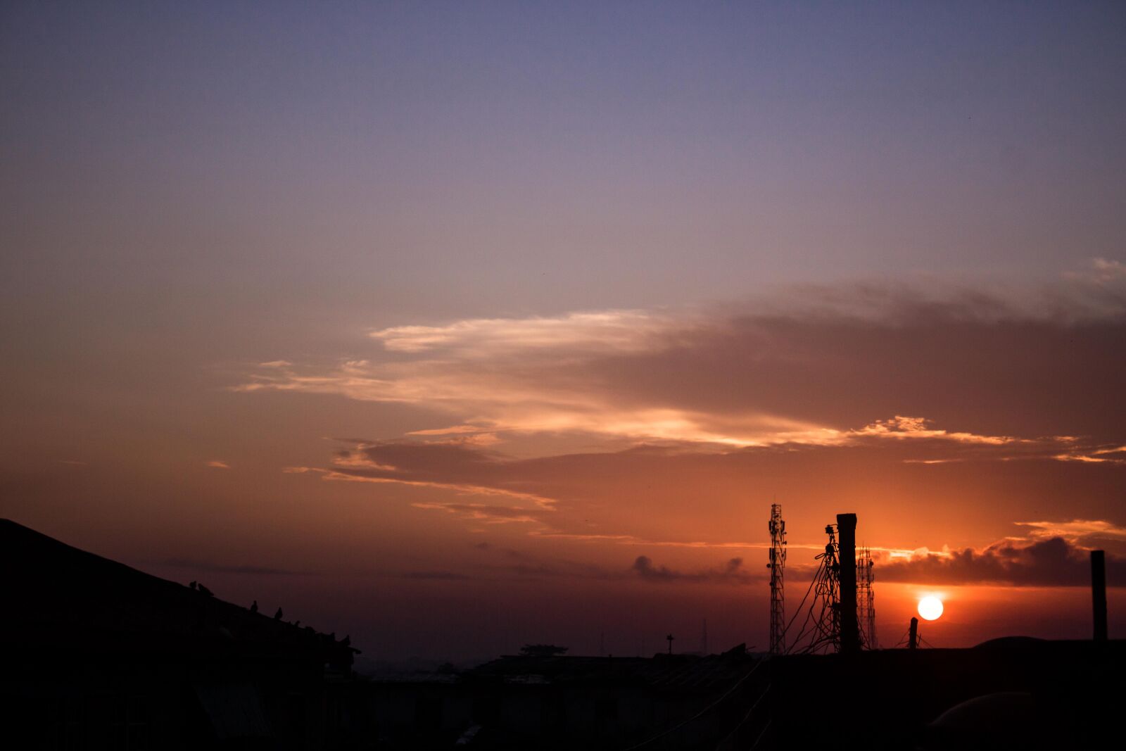 Canon EOS 750D (EOS Rebel T6i / EOS Kiss X8i) sample photo. Sunset, cloud, nightfall photography
