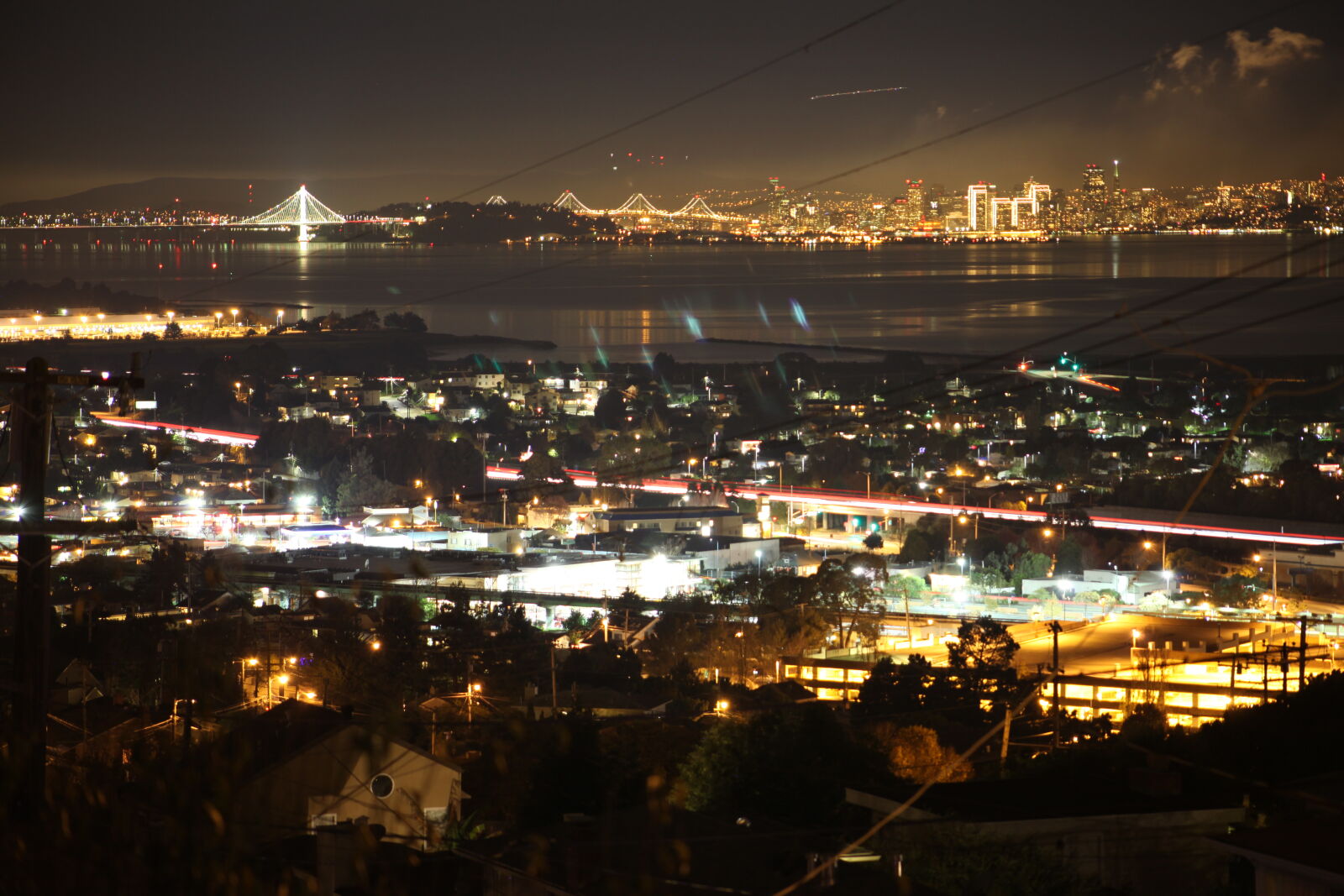 Canon EF 75-300mm f/4-5.6 sample photo. Bay, bridge, freeway, long photography