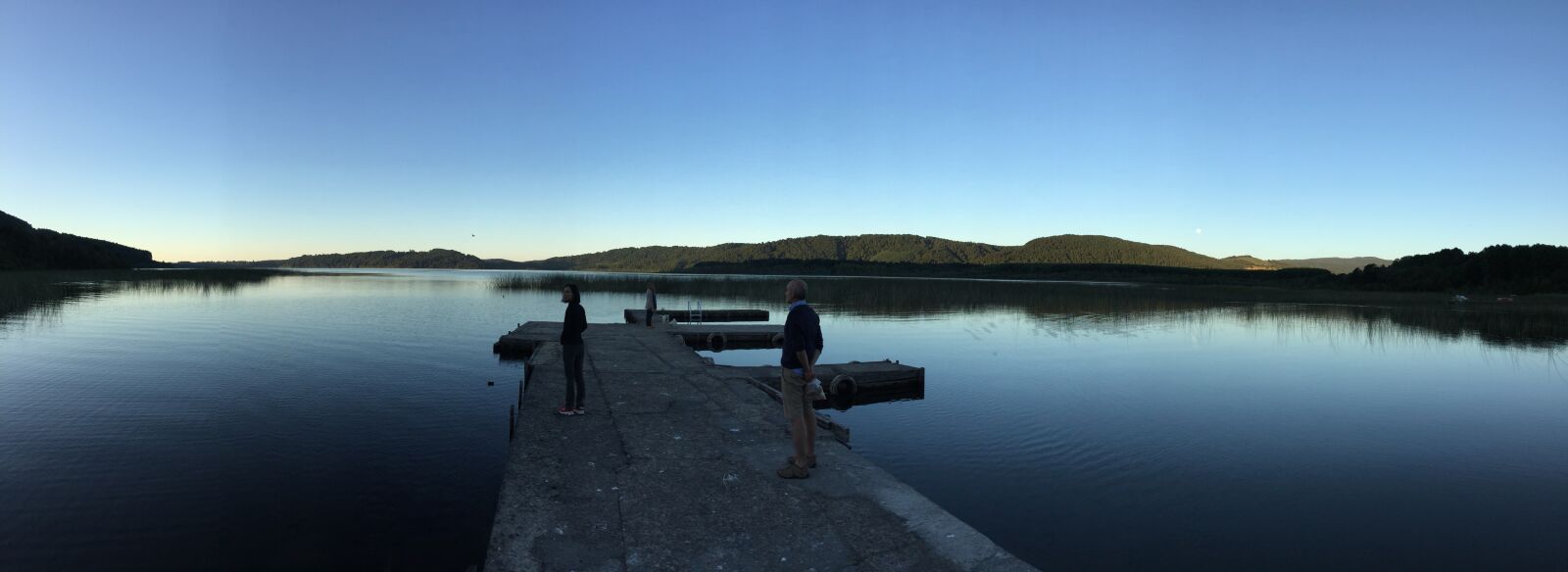 Apple iPhone 6 sample photo. Lake, sunset, jetty photography
