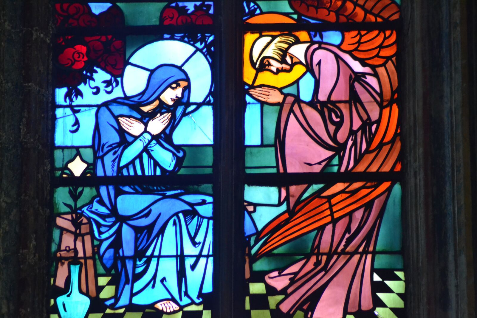 Nikon D3100 sample photo. Stained glass, window, church photography