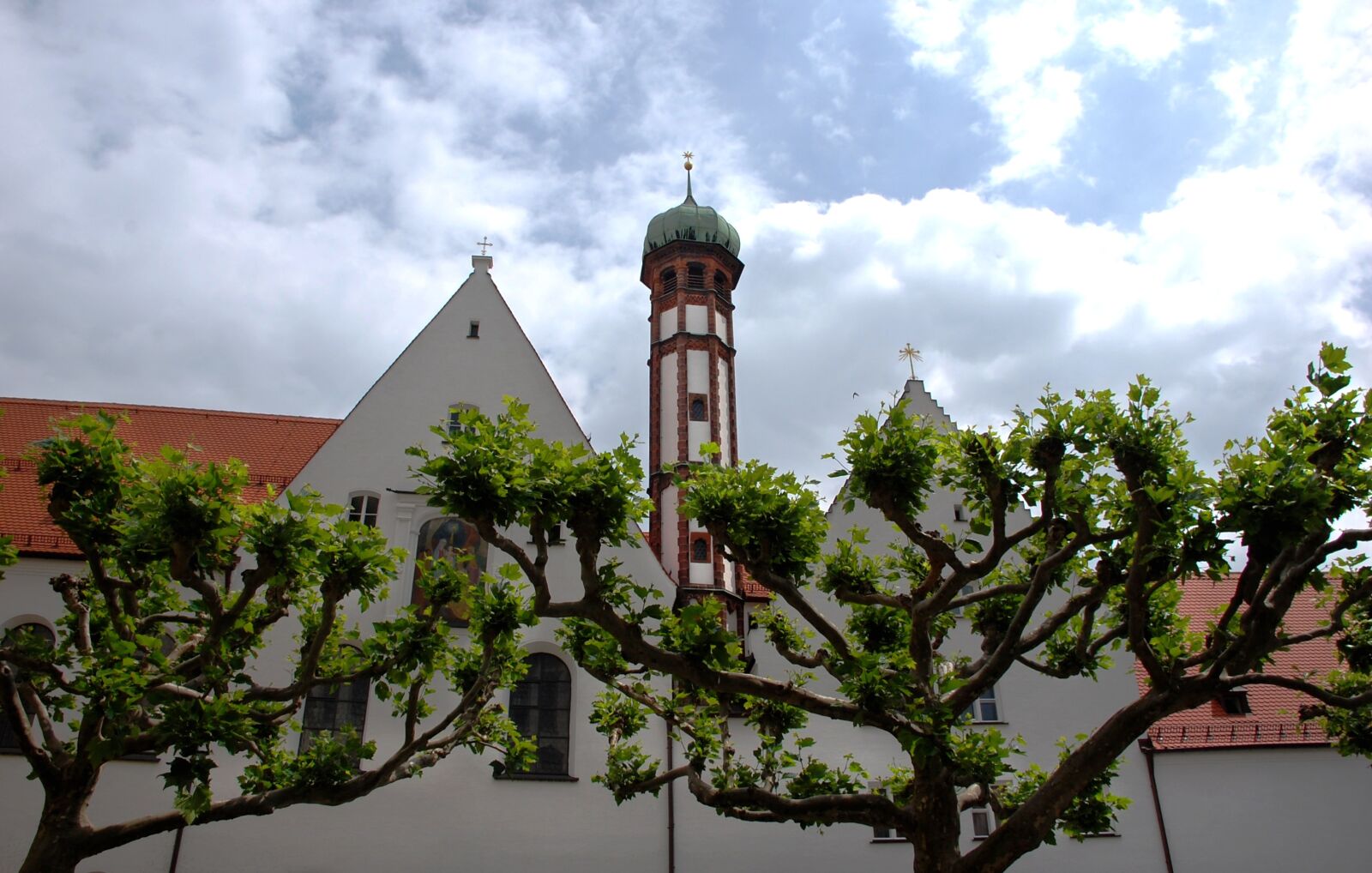 Nikon D40 sample photo. Augsburg, onion dome, sky photography