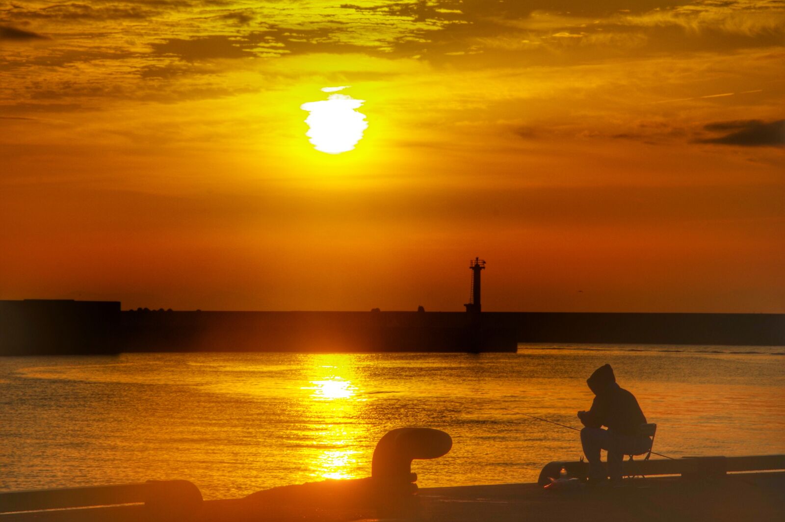 Pentax K-3 sample photo. Asahi, morning, fishing photography