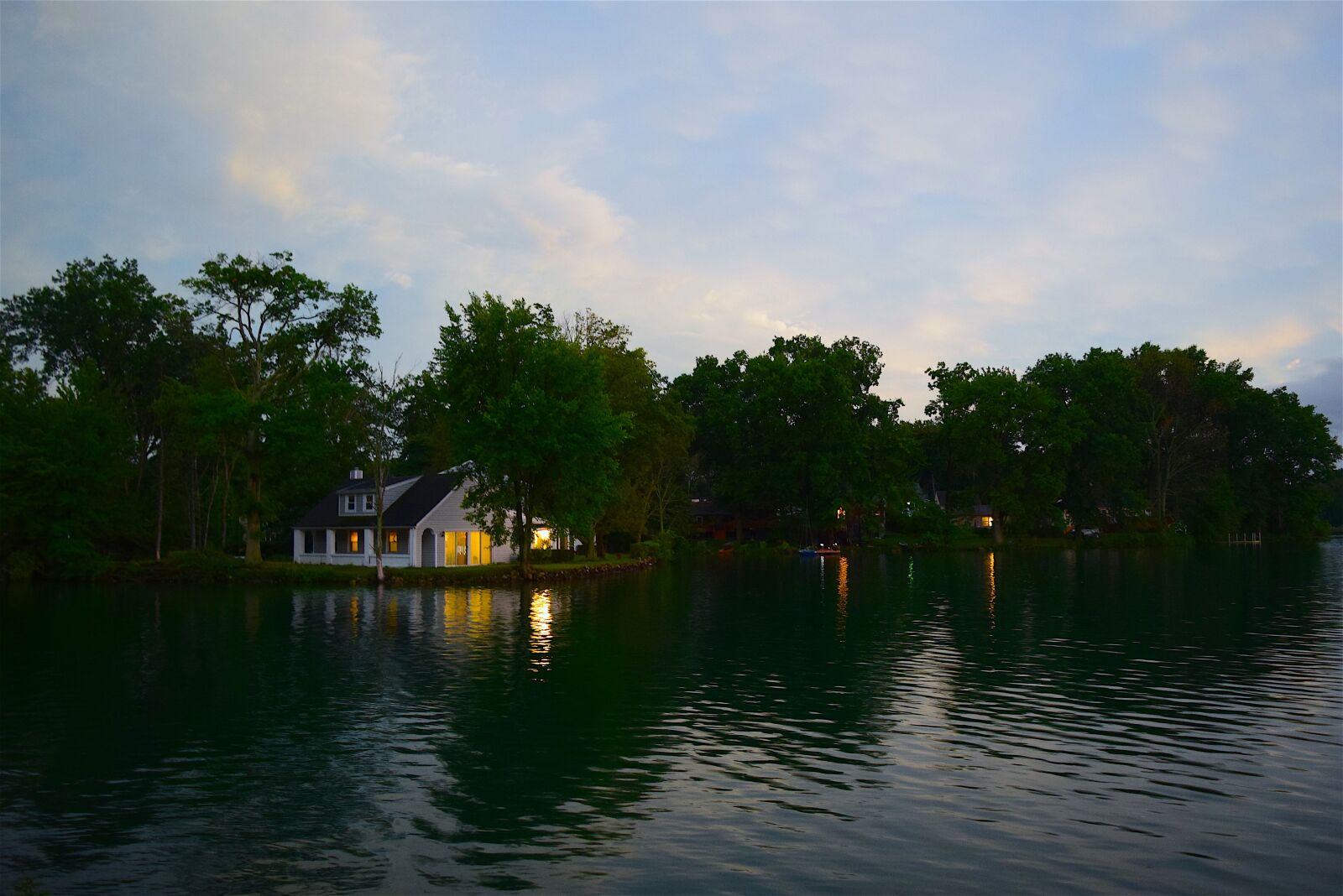 Nikon D3300 sample photo. House, lake, evening photography