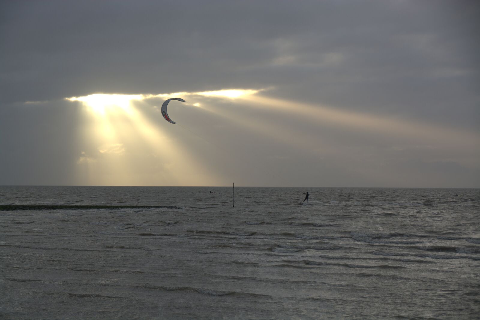 Nikon D5200 sample photo. Kitesurfer, kite, abendstimmung photography