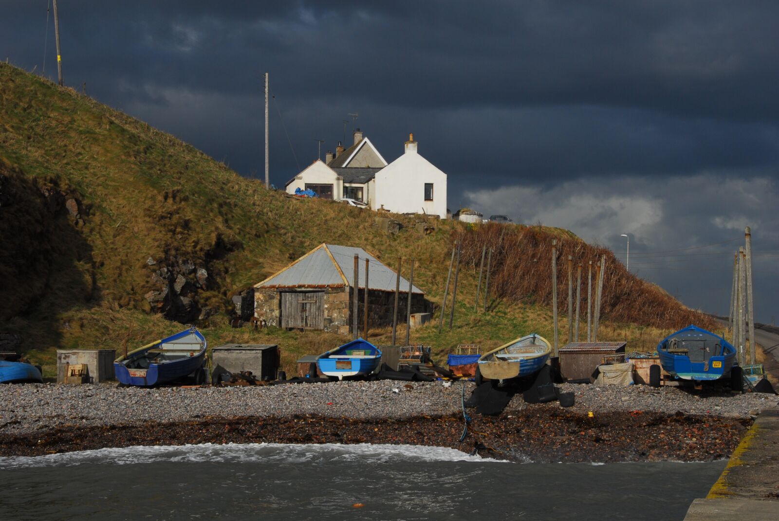 Nikon D200 sample photo. Cove harbour, beach, fishing photography