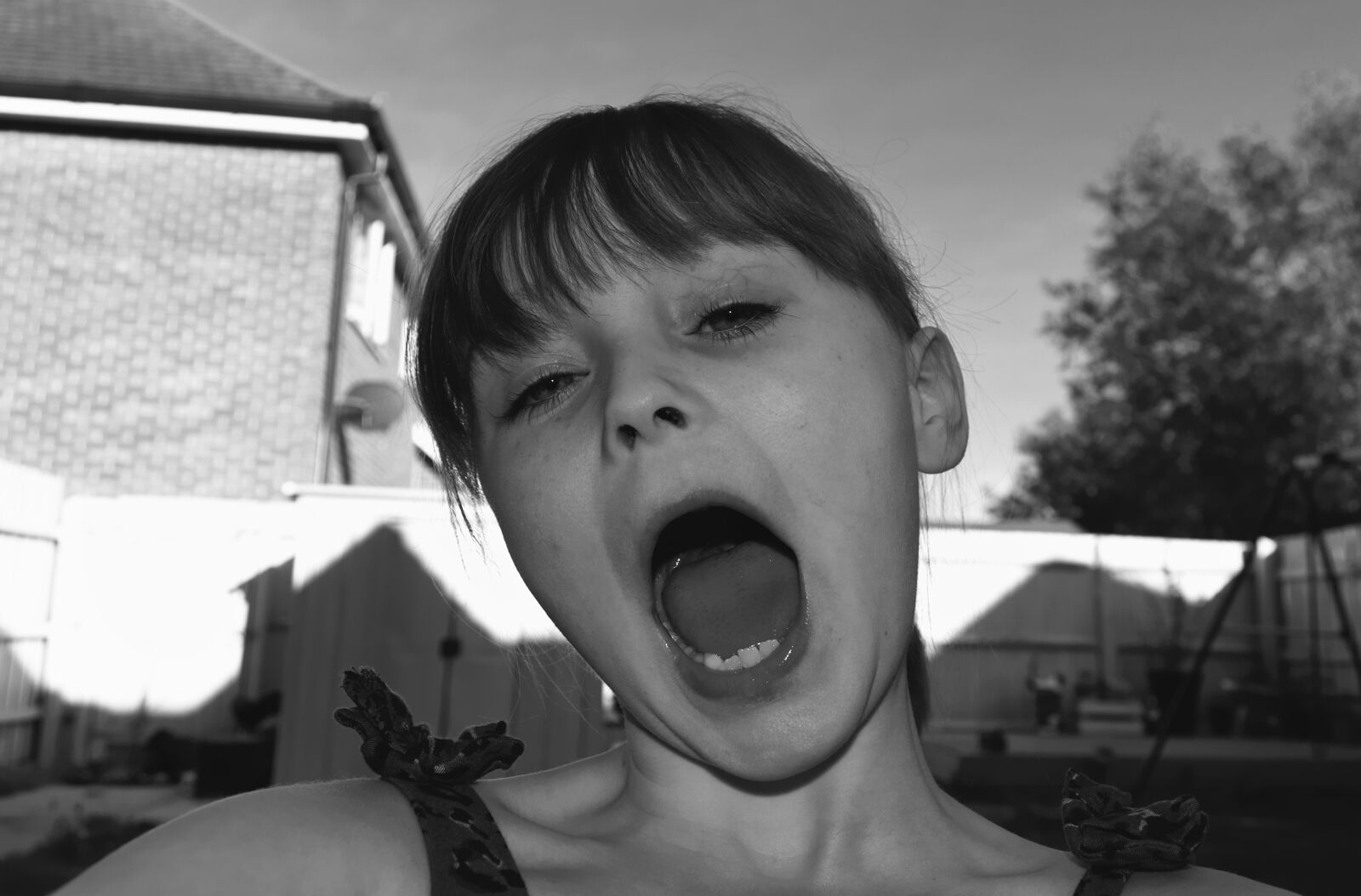 Nikon D3100 sample photo. Girl, shout, fun photography