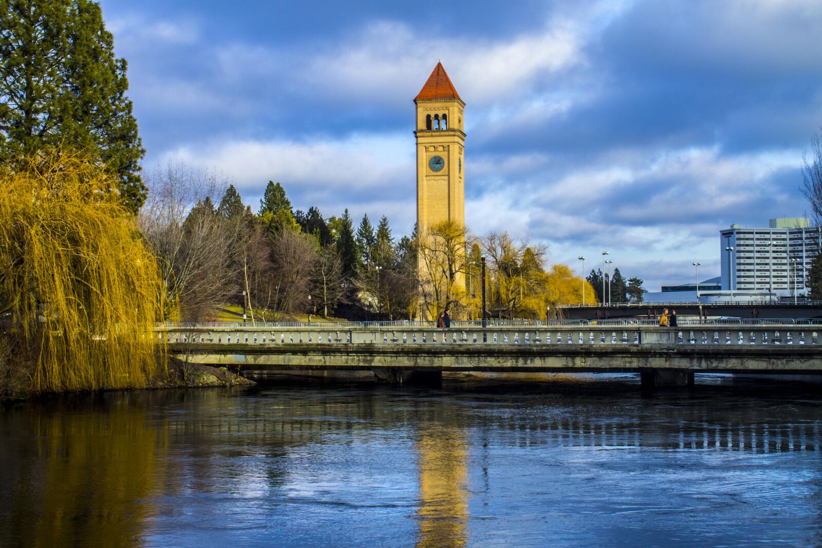 Canon EOS 1100D (EOS Rebel T3 / EOS Kiss X50) sample photo. Bridge, clock, tower, river photography