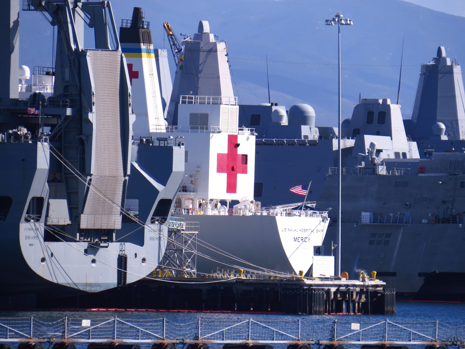 Canon PowerShot SX50 HS sample photo. Us naval hospital ship photography