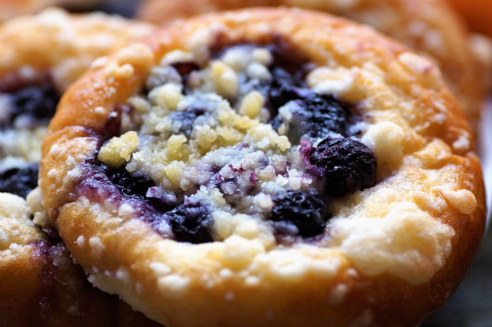 Sony SLT-A58 sample photo. Cookie, blueberry, leavened photography