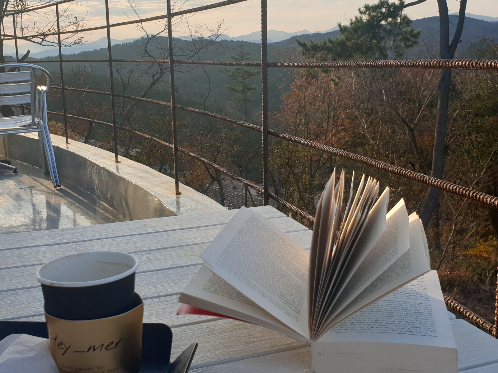 Samsung Galaxy S9+ sample photo. Coffee, book, reading photography