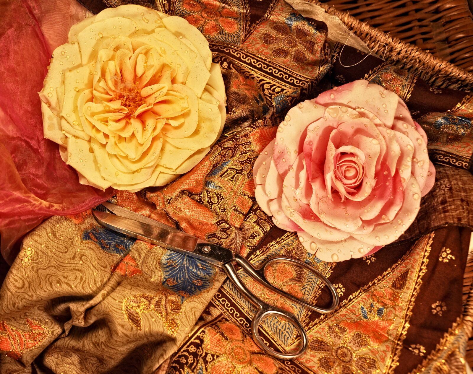 Nikon D90 sample photo. Roses, paper roses, flowers photography