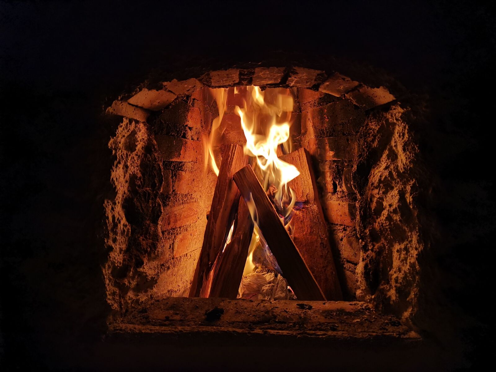 HUAWEI LYA-L29 sample photo. Fireplace, fire, flame photography