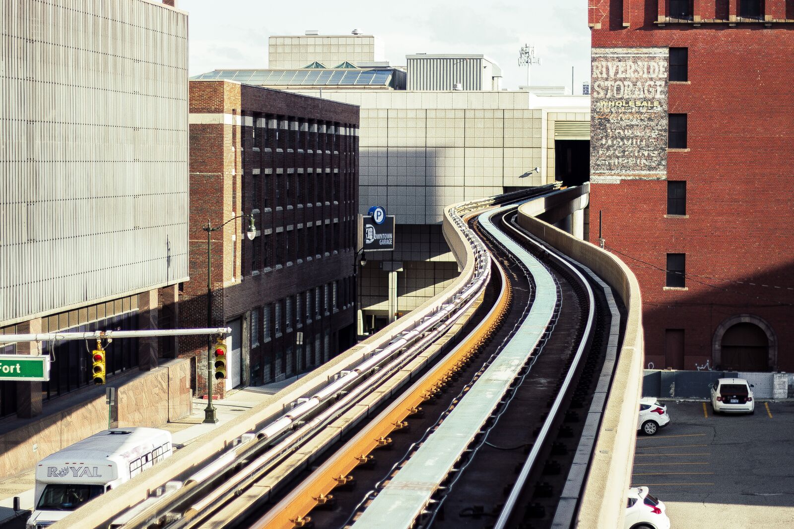 Canon EF 50mm F1.8 STM sample photo. Train tracks, detroit, motor photography
