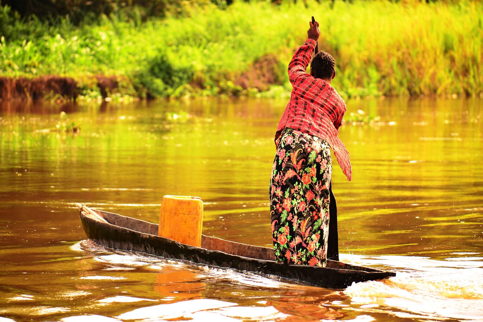 Nikon D3100 sample photo. River trading, democratic republic photography