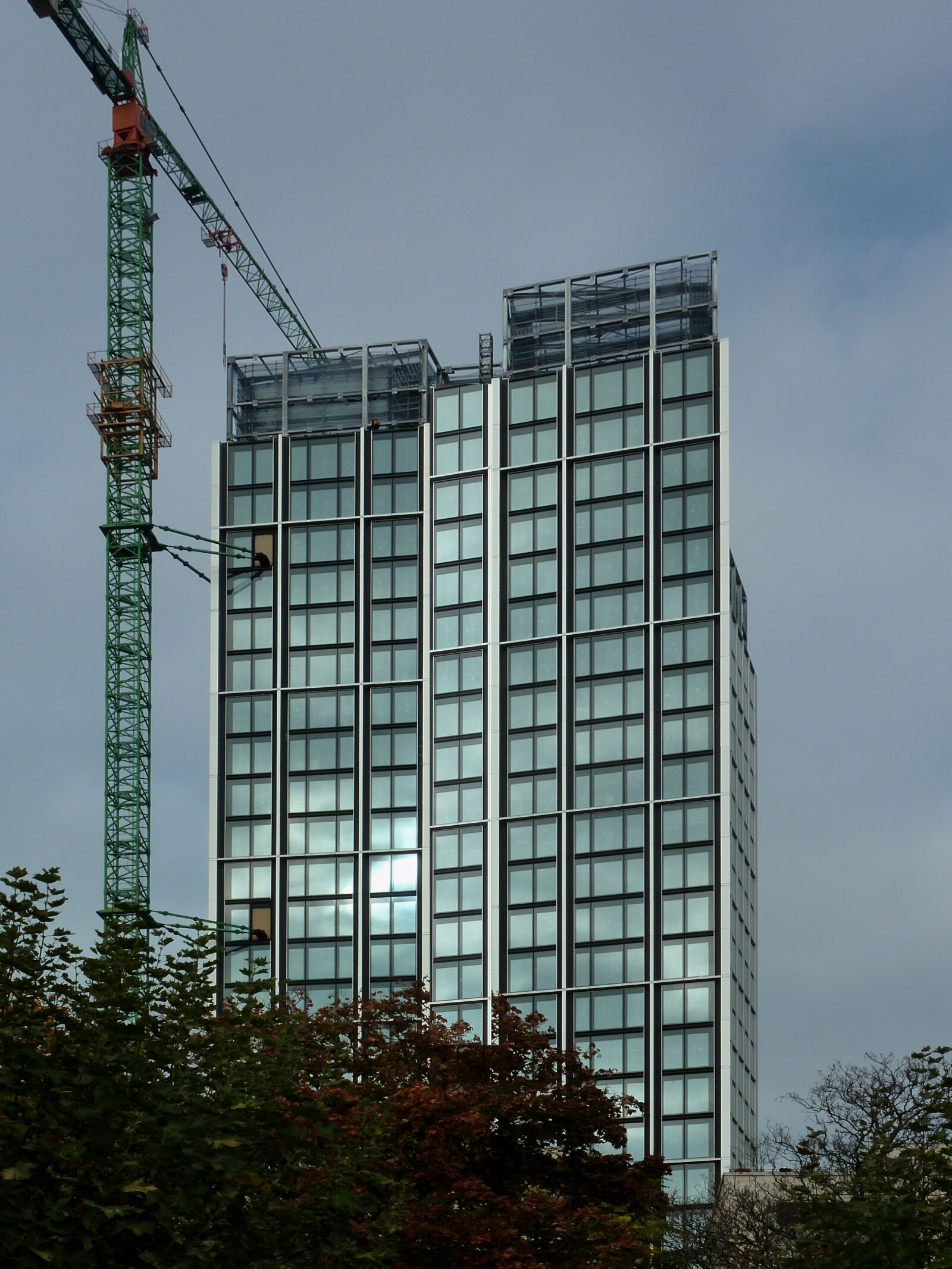 Panasonic DMC-TZ7 sample photo. Construction, skyscraper, new building photography