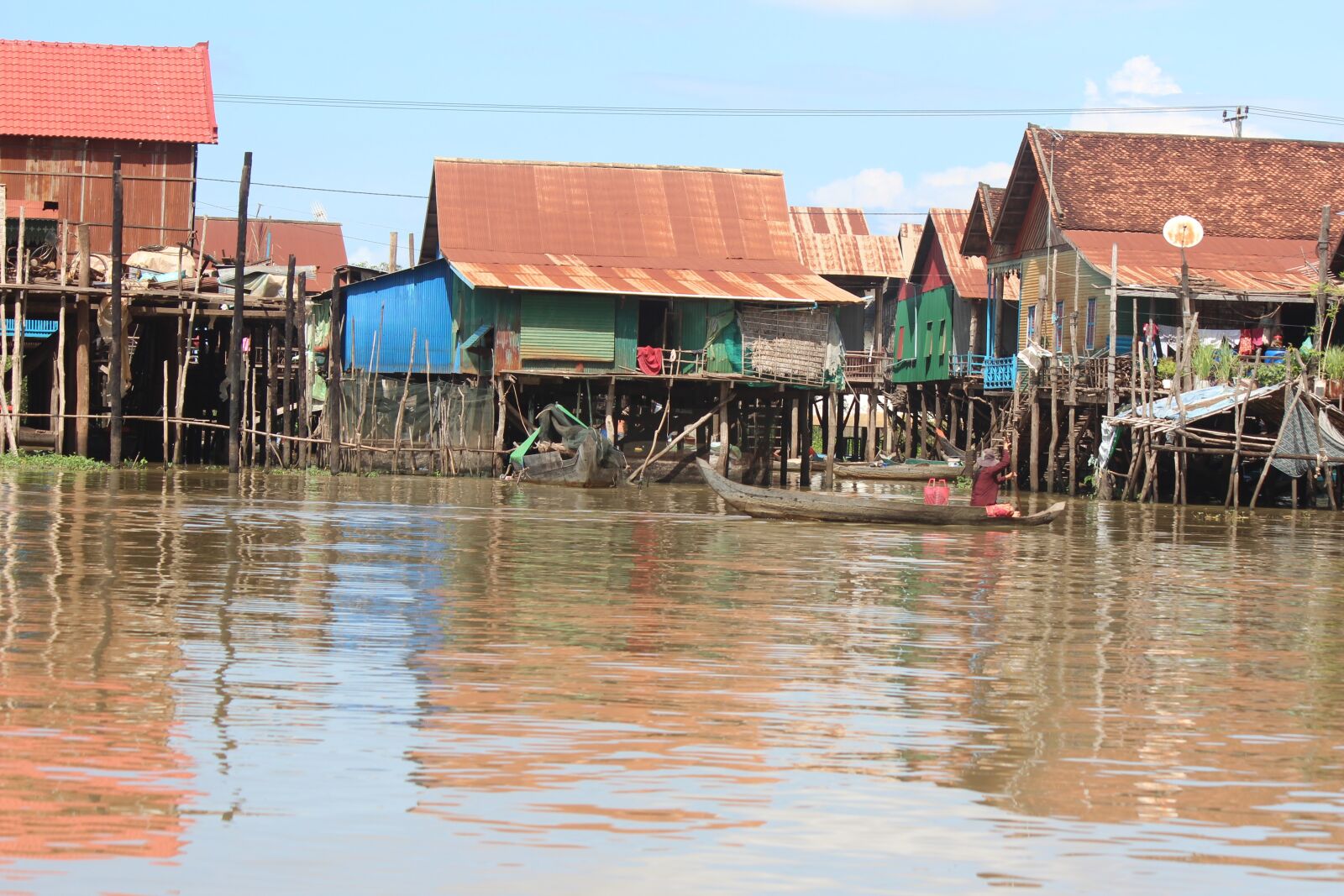 Canon EF-S 55-250mm F4-5.6 IS sample photo. Cambodia, water, river photography