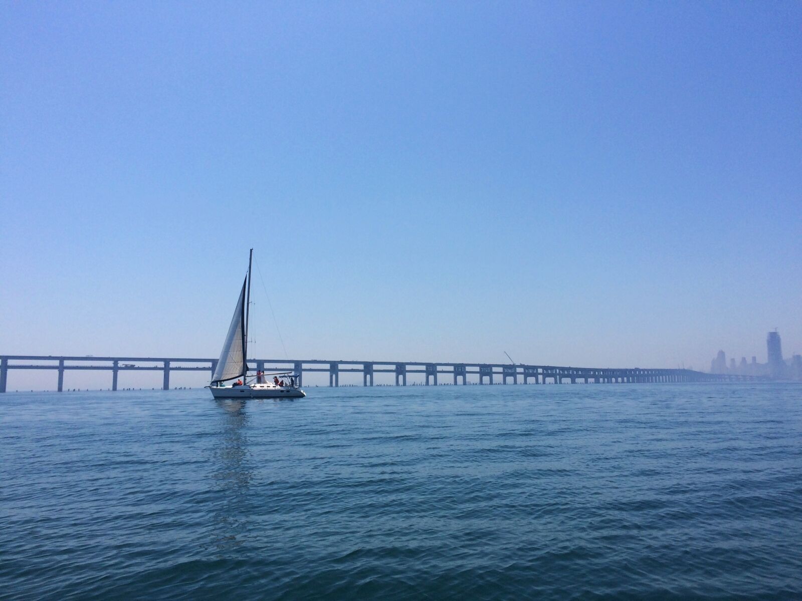 iPhone 5s back camera 4.15mm f/2.2 sample photo. Dalian, sea, bridge photography