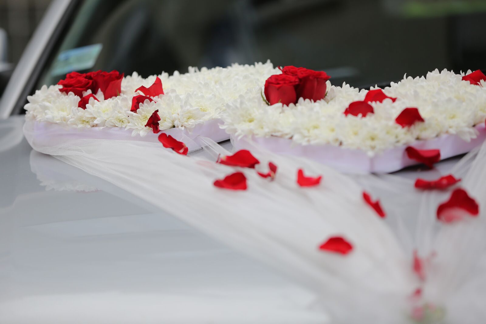 Canon EOS 5D Mark III sample photo. Car, decoration, veil, wedding photography