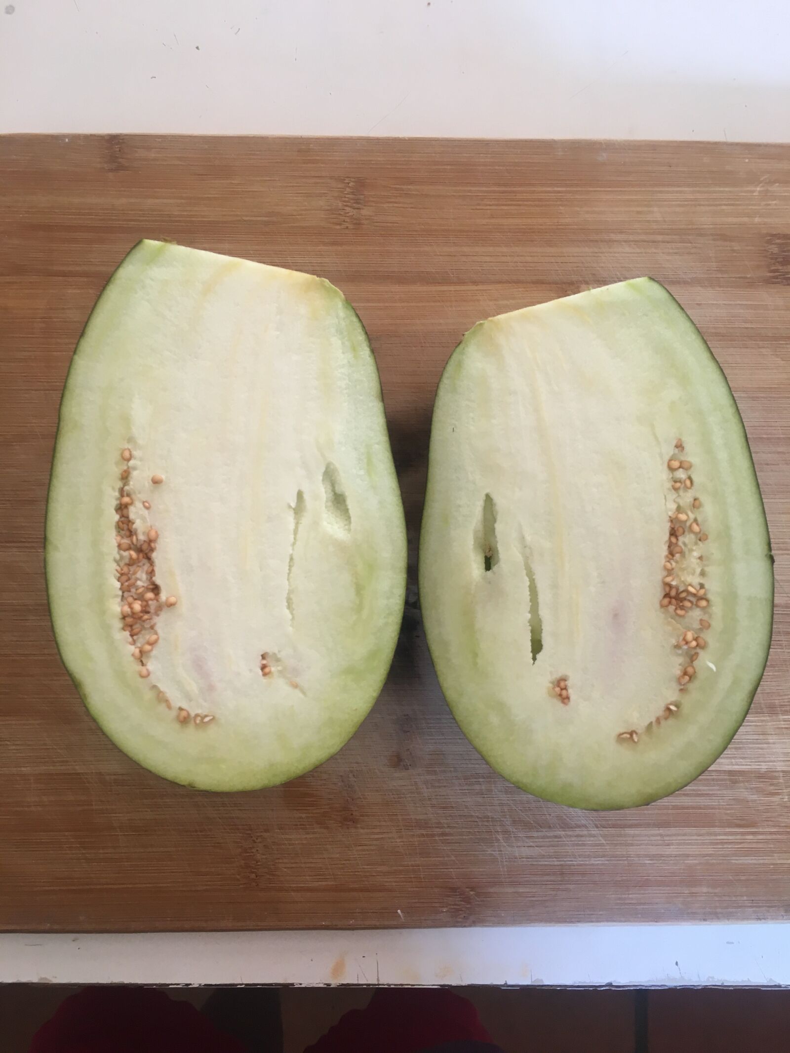 Apple iPhone 6s sample photo. Eggplant, fruit, seeds photography