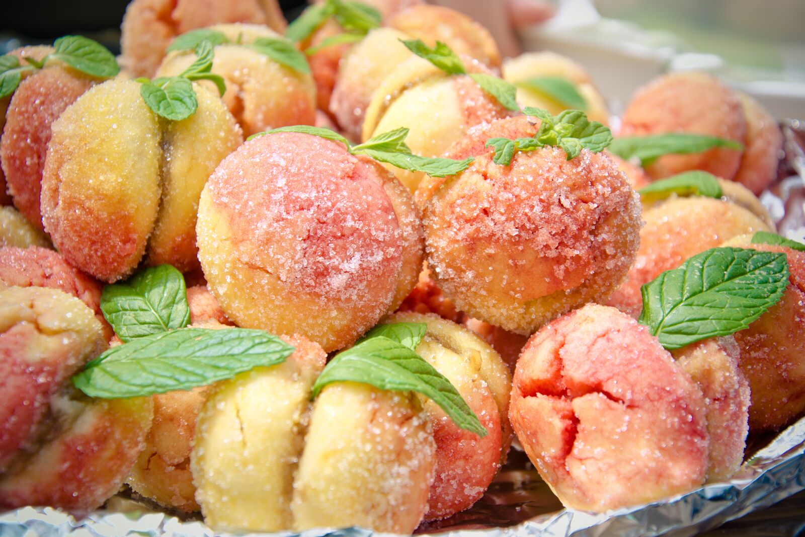 Nikon D7100 sample photo. Marzipan peach, marzipan figurines photography