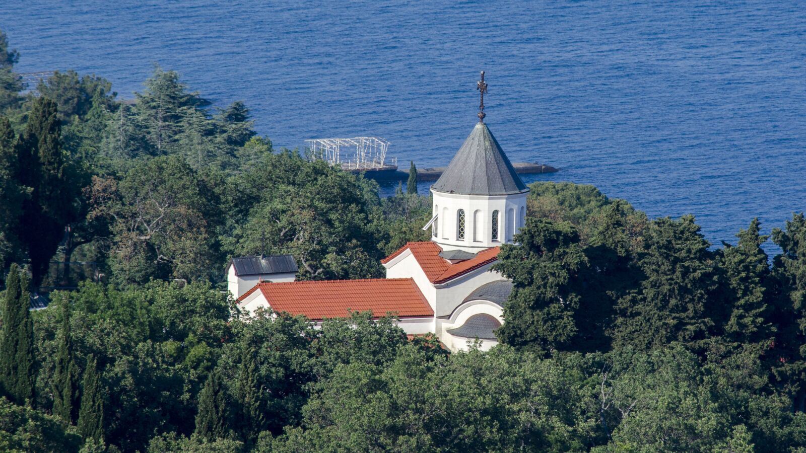 Nikon D7000 sample photo. Crimea, sea, church photography