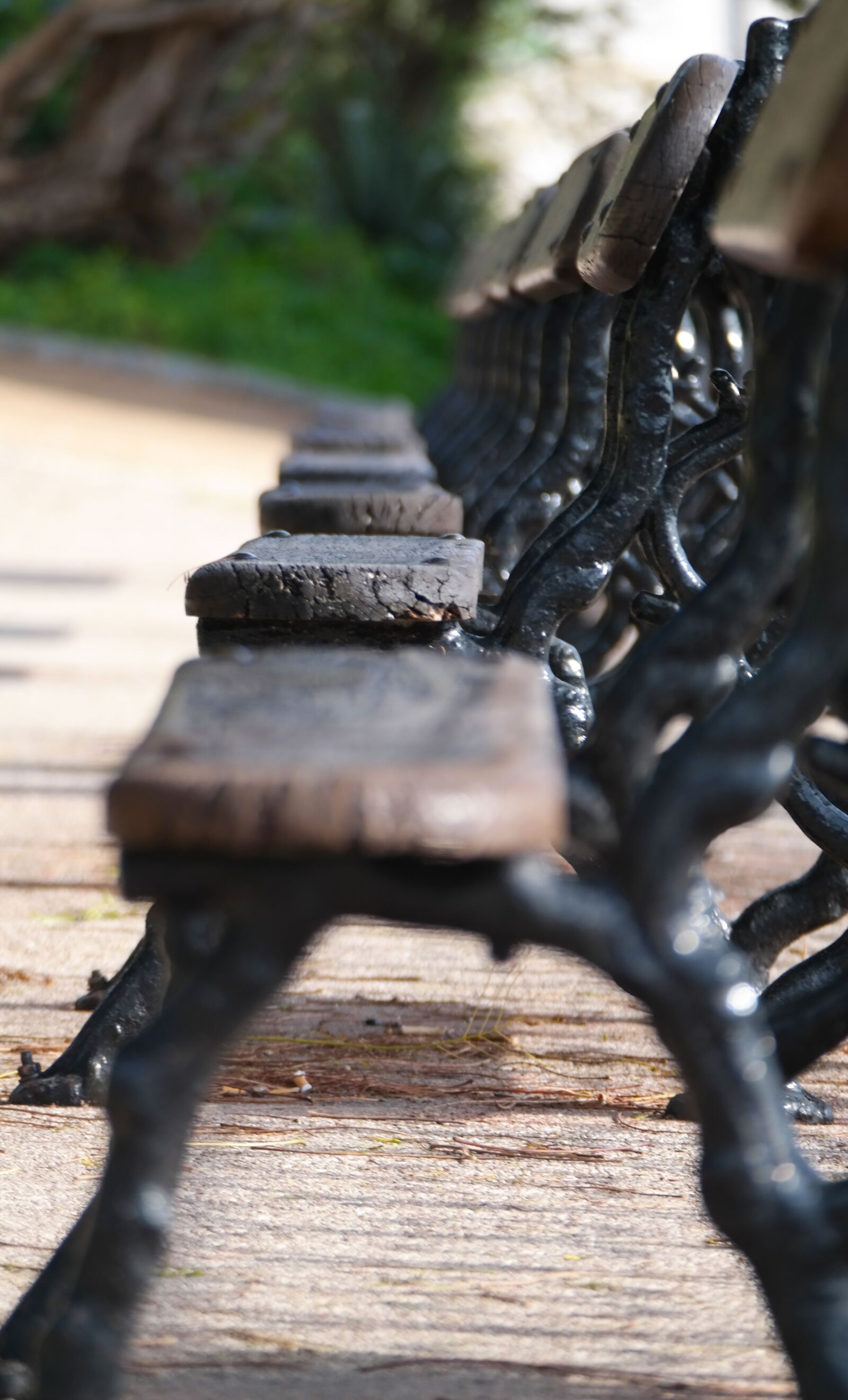 Samsung NX300 sample photo. Bench, lisbon, old photography