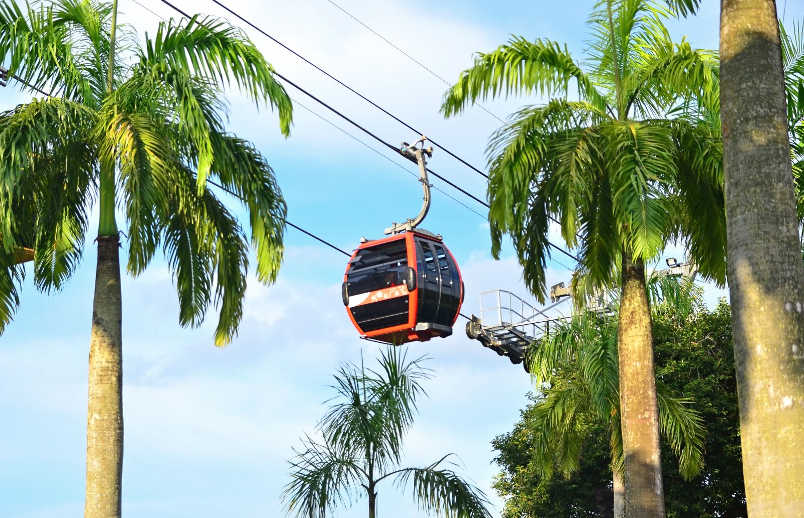 Nikon D7000 sample photo. Cable car, singapore, sentosa photography
