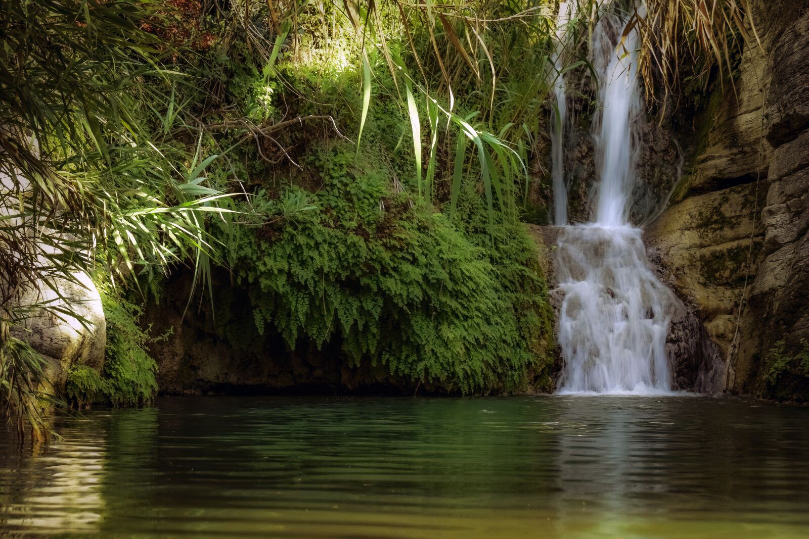 Nikon D3300 sample photo. Waterfall, pond, nature photography