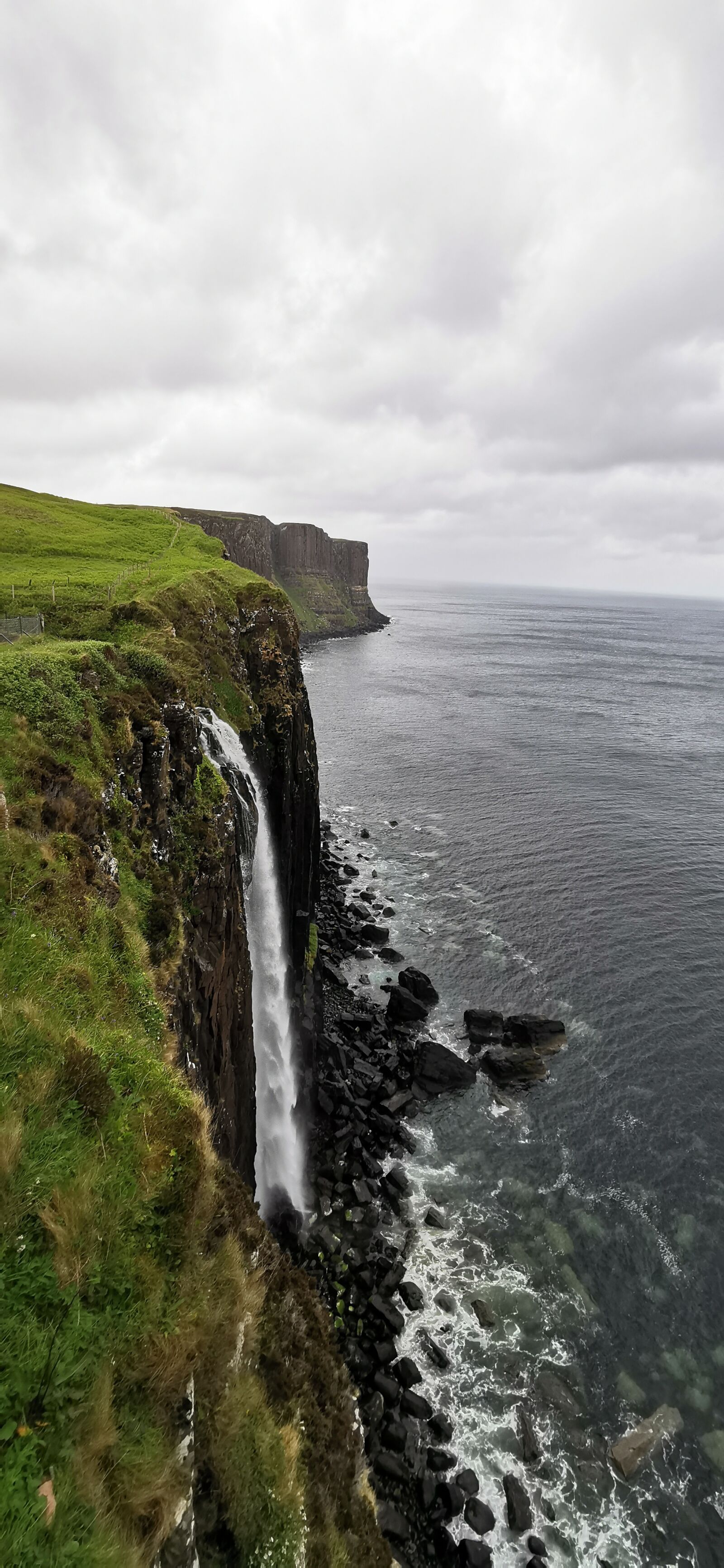 HUAWEI P30 sample photo. Kilt rock, sea, cascade photography