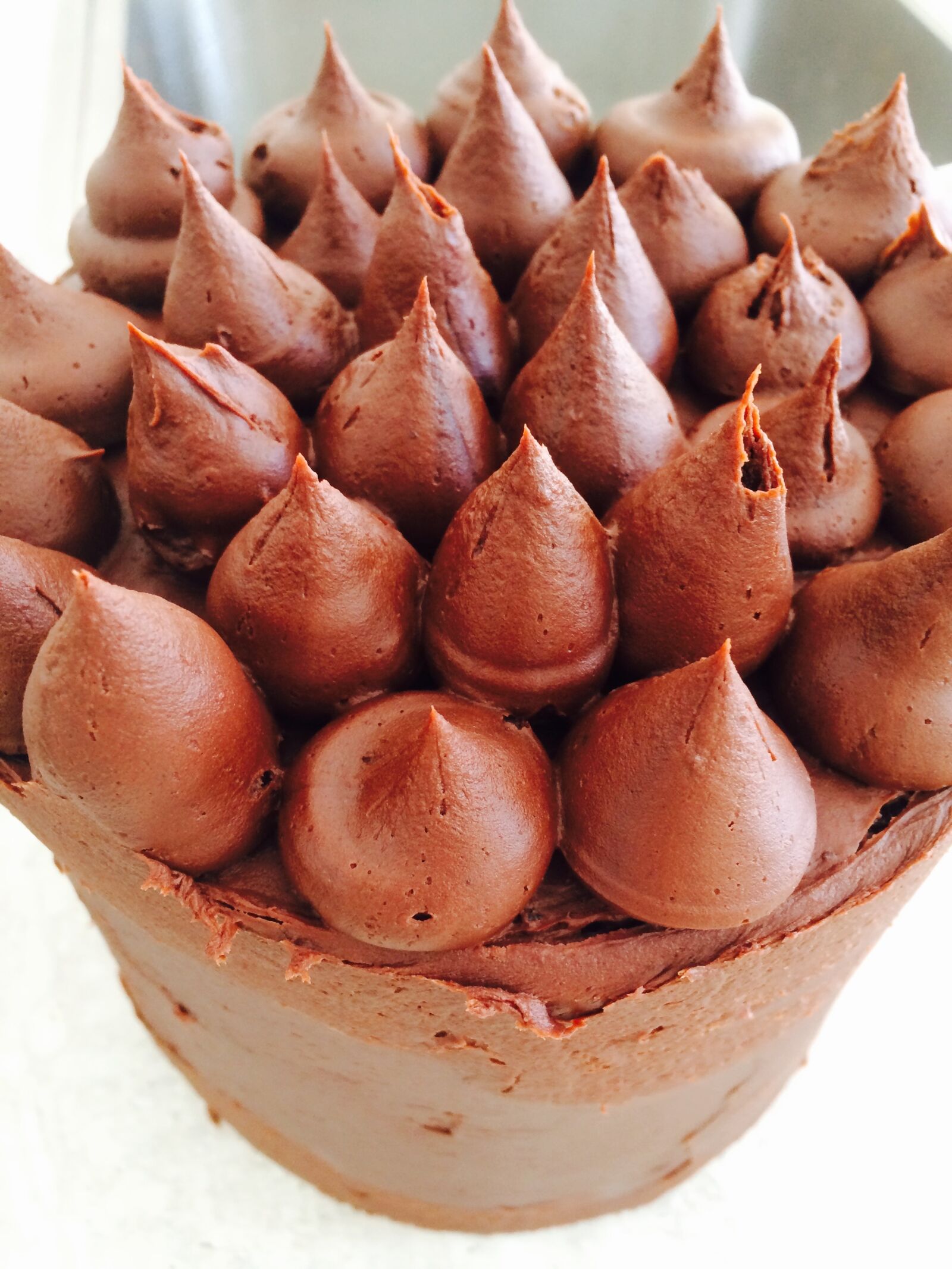 iPhone 5s back camera 4.15mm f/2.2 sample photo. Ganache, cream butter chocolate photography