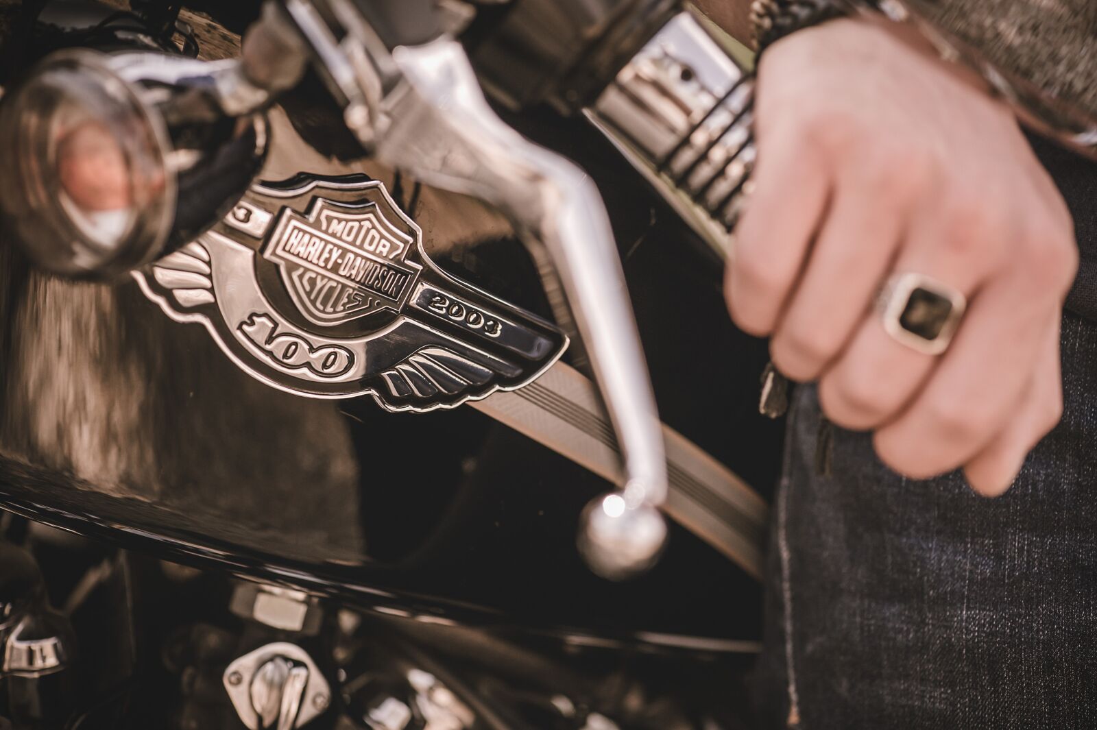 Nikon D700 sample photo. Biker, harley, harley davidson photography