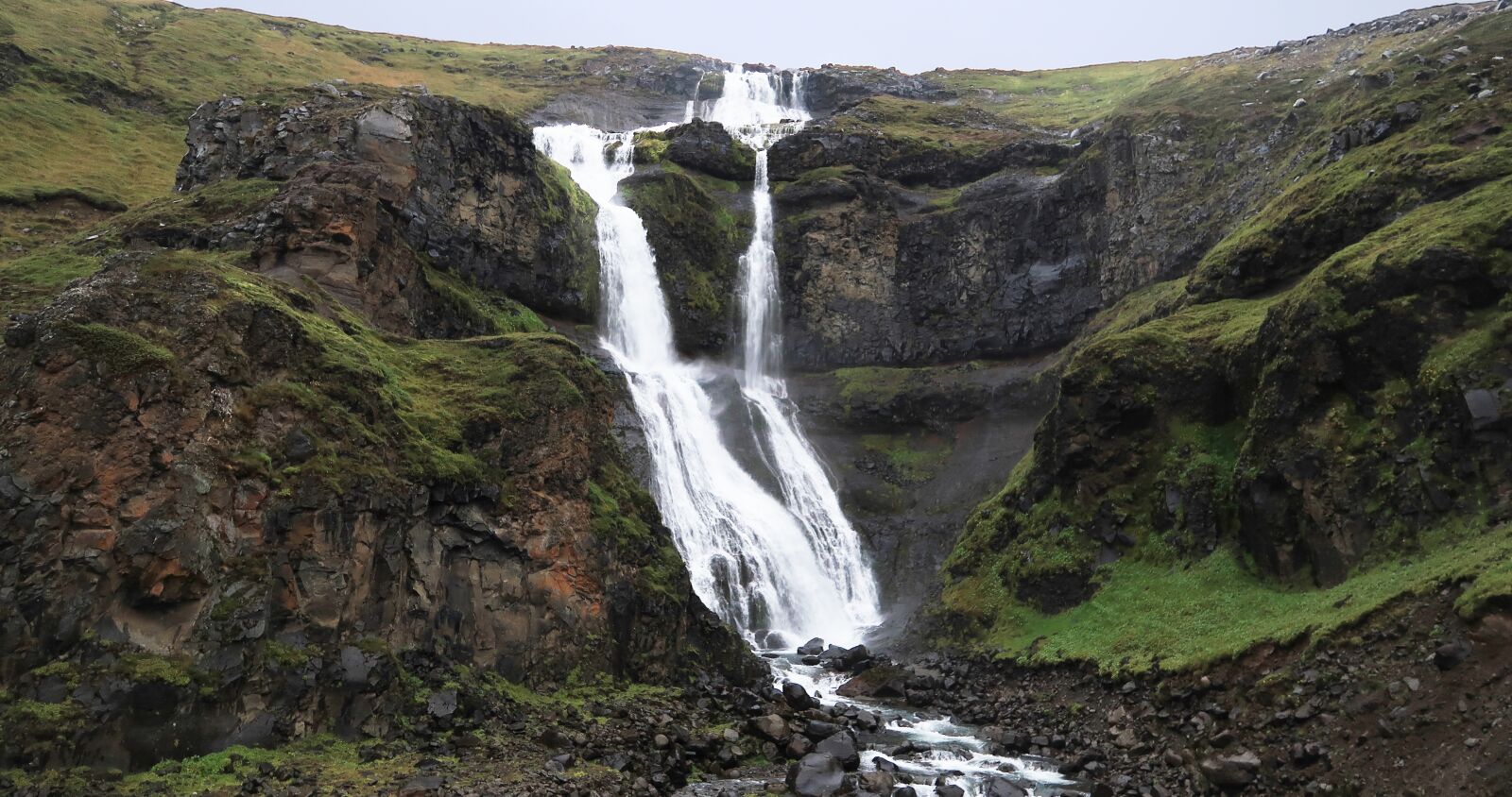 Canon PowerShot G7 X Mark II sample photo. Iceland, waterfalls, green photography