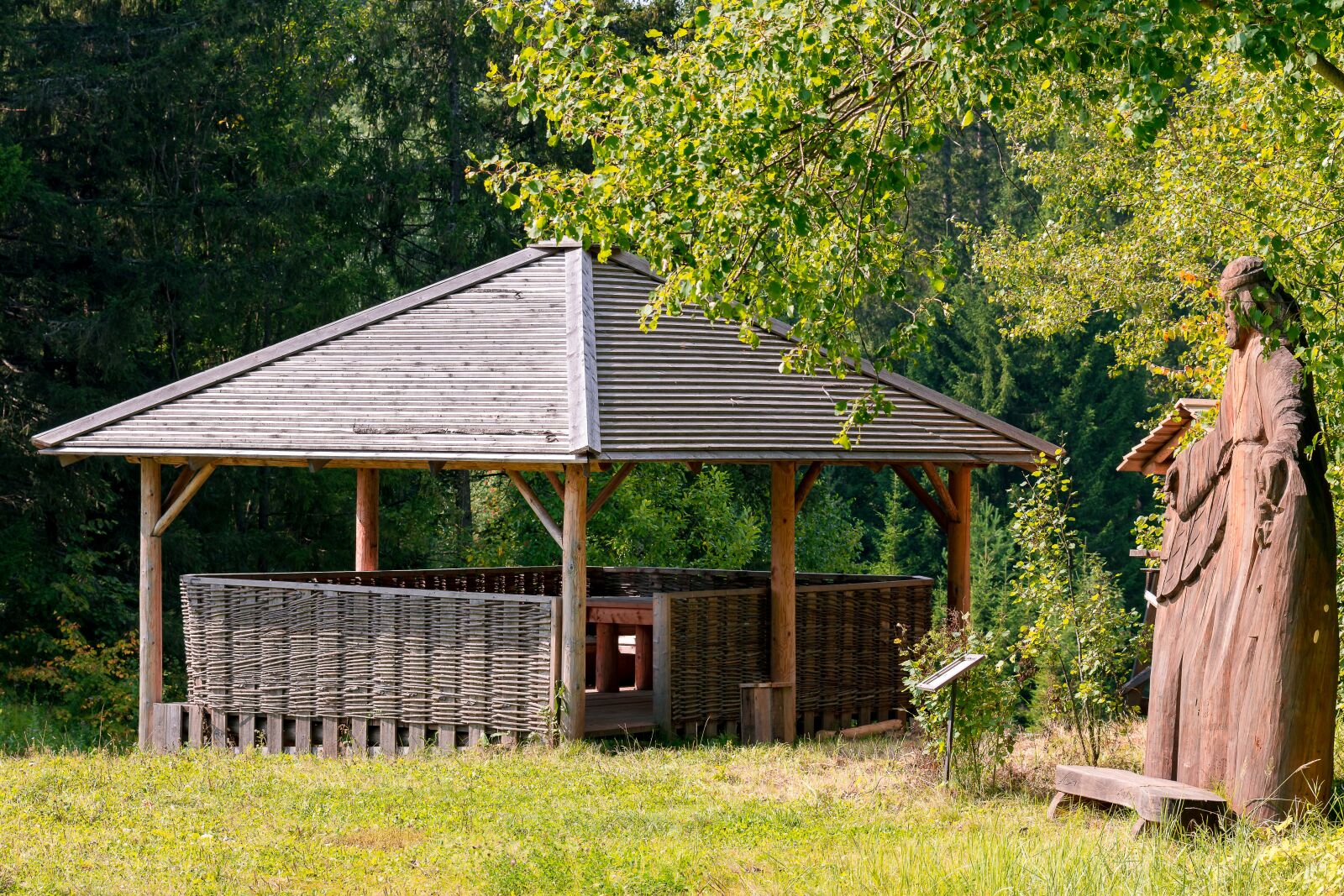 Nikon D7200 sample photo. Gazebo, forest, nature photography