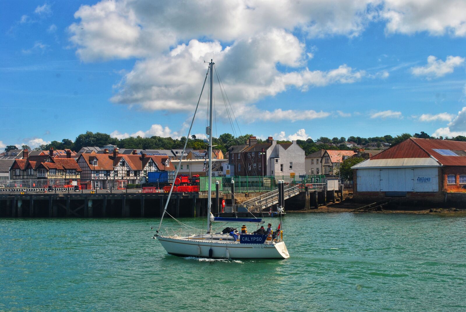 Nikon D3000 sample photo. Blue sky, sail, ship photography